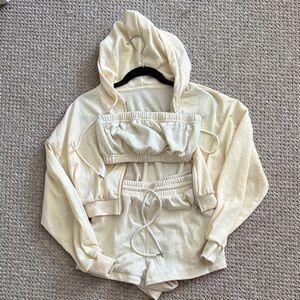 Princess Polly Cream Knit Set